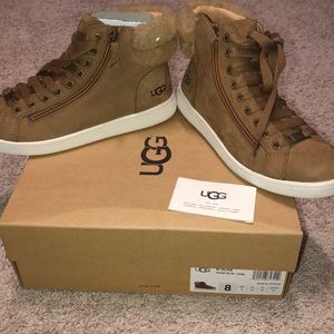 Ugg Olive Fur Lined Sneakers